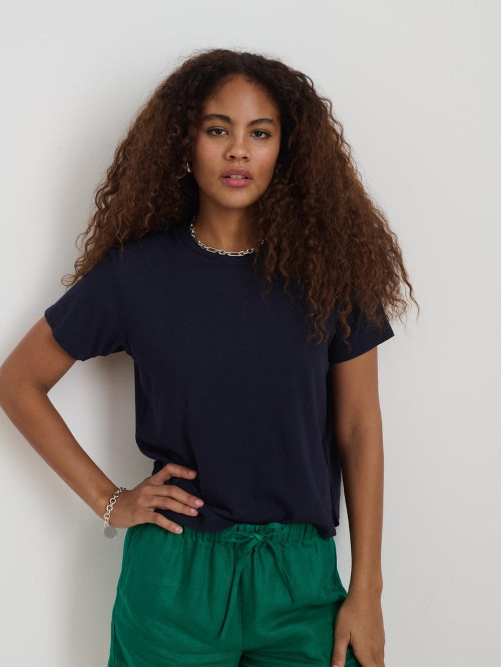 ALEX MILL Garçon Linen Cotton Tee